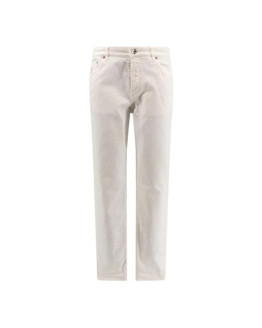 Brunello Cucinelli Gray Slim-Fit Jeans for men