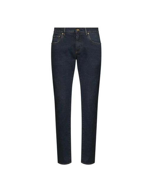 Dolce & Gabbana Blue Slim Fit Jeans for men