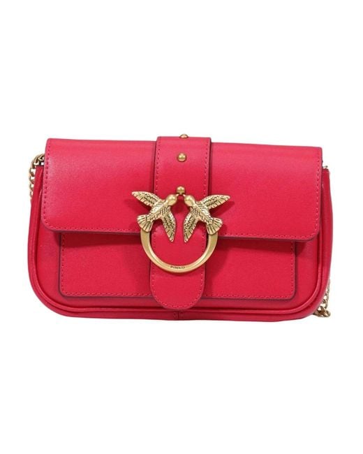 Pinko Red Cross Body Bags
