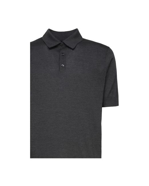 Dolce & Gabbana Black Polo Shirts for men