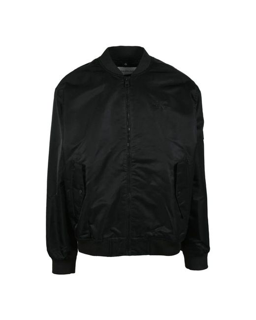 Calvin Klein Bomberjacke Mit Reißverschlussfutter in Black für Herren