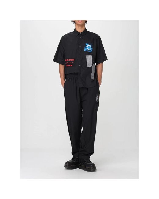 Undercover Stijlvolle Broek Met Elastische Tailleband En Zakken in het Black voor heren