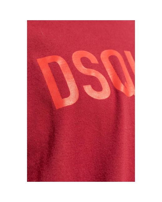 DSquared² T-shirt mit logo dsqua2 in Red für Herren
