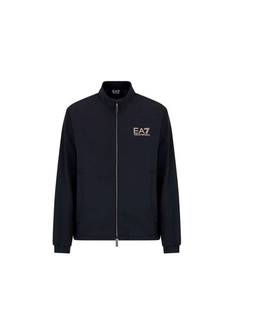 EA7 Hoodies & Sweatvesten ,Blauw ,Zip-Throughs in het Blue voor heren