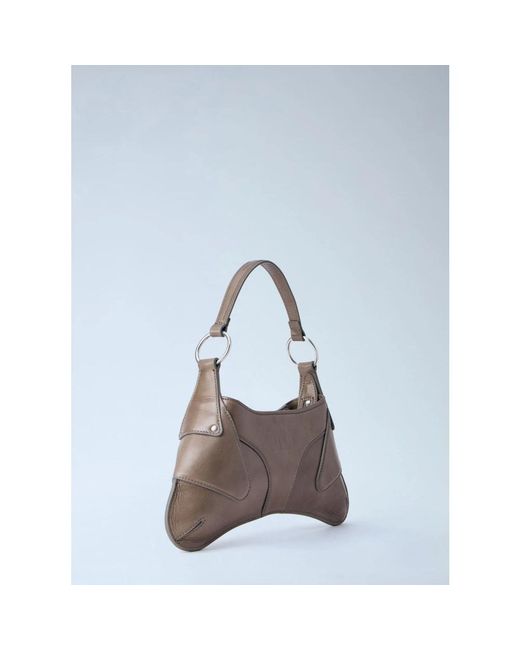 KNWLS Gray Shoulder Bags