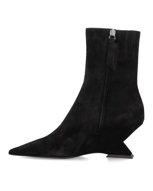 The Attico Black Heeled Boots