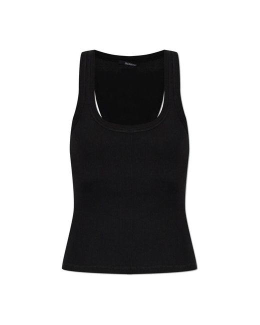 Jacquemus Black Sleeveless Tops
