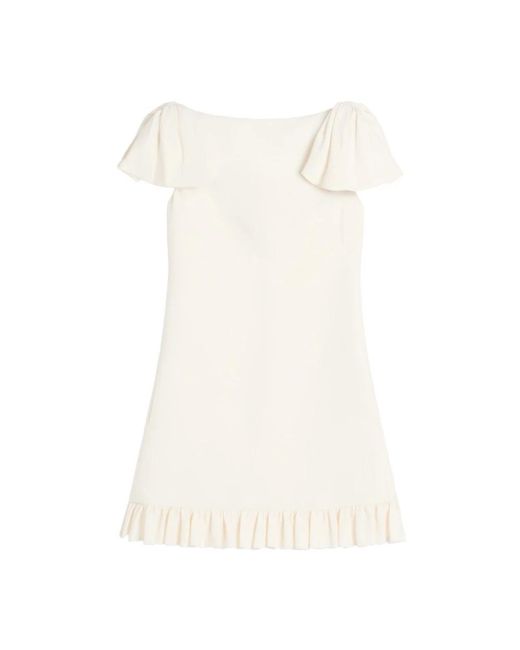 Valentino White Short Dresses