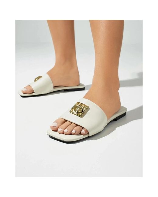 Anine Bing White Sliders