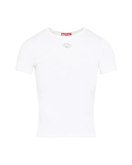 DIESEL White T-Shirts
