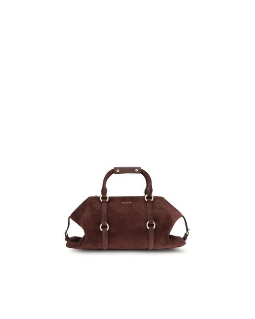 Alexander McQueen Farringdon Suède Leren Tas in het Brown