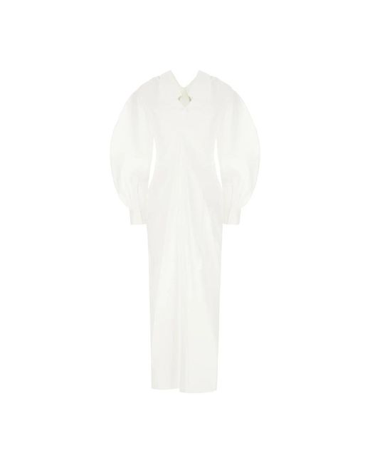 Givenchy Lange Overhemdjurk Met Split in het White