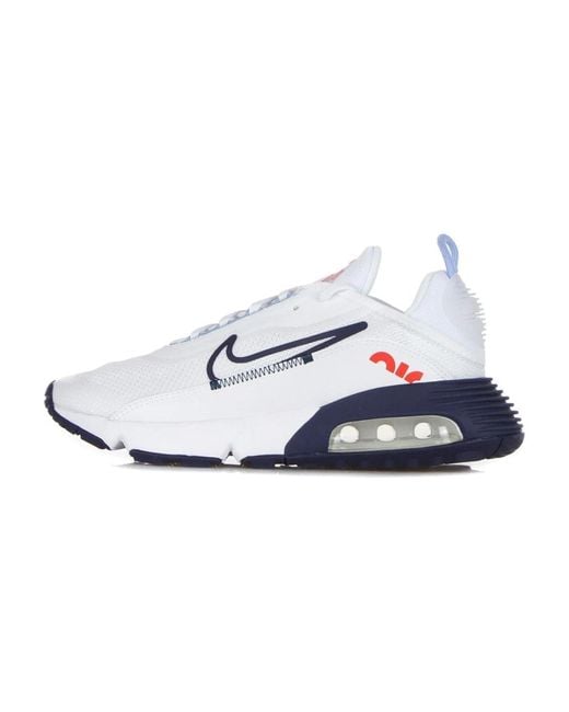 Nike Witte Lage Sneaker Met Luchteenheid in het White voor heren