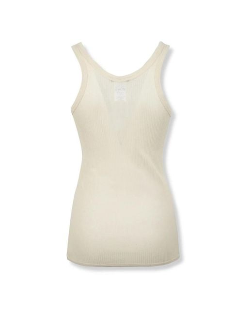 Lemaire Natural Sleeveless Tops