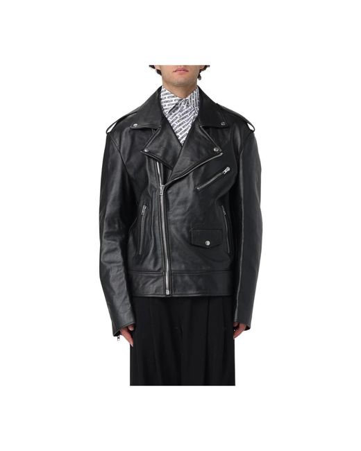 Leather Jackets Vetements pour homme en coloris Black