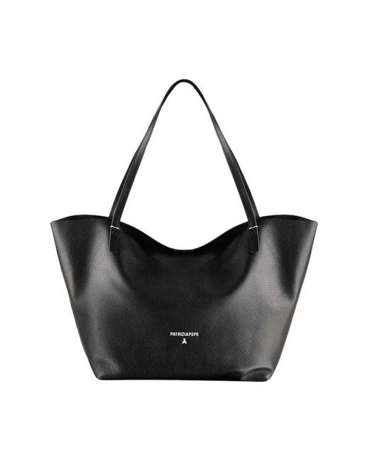 Patrizia Pepe Black Shopping Bags