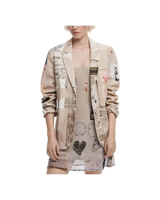 Blazers di Desigual in Natural