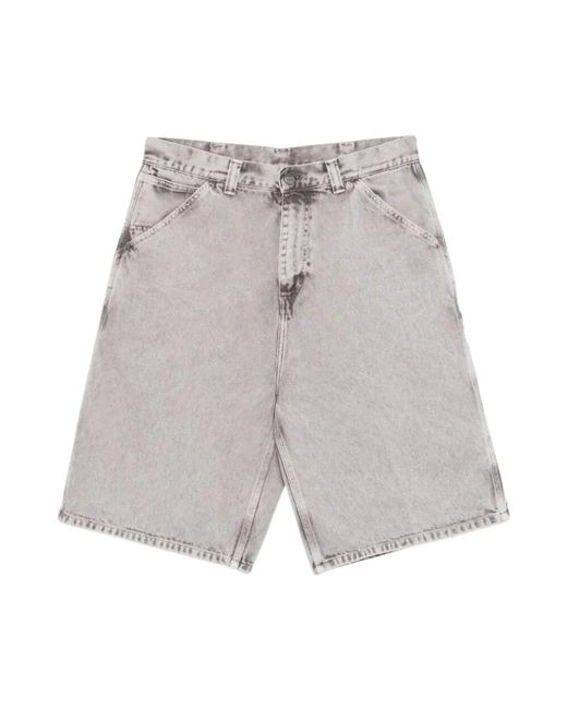 Carhartt Gray Denim Shorts for men