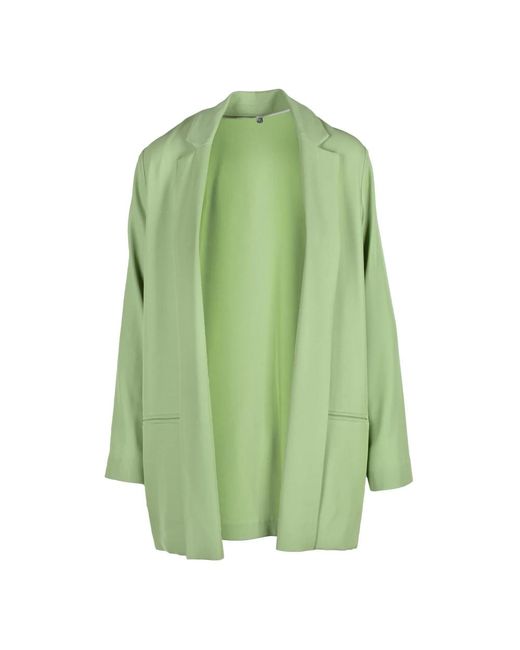 Elegante Chaqueta De Mezcla De Poliéster, Mujer, Talla Ottod'Ame de color Green