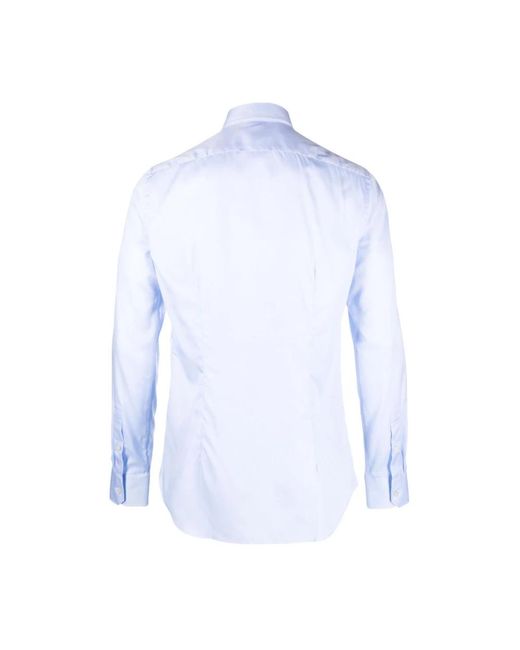Xacus Camicia Con Colletto Ampio in het Blue voor heren