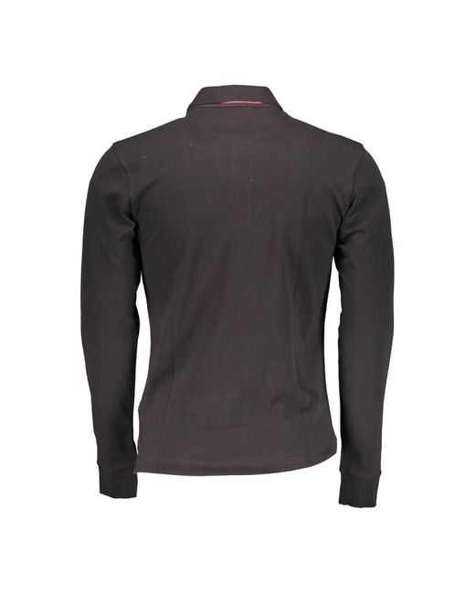 La Martina Black Polo Shirts for men