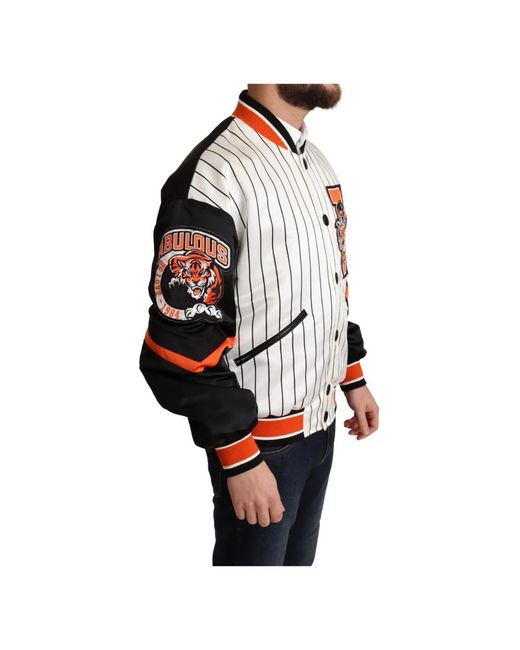 Dolce & Gabbana Black Bomber Jackets for men