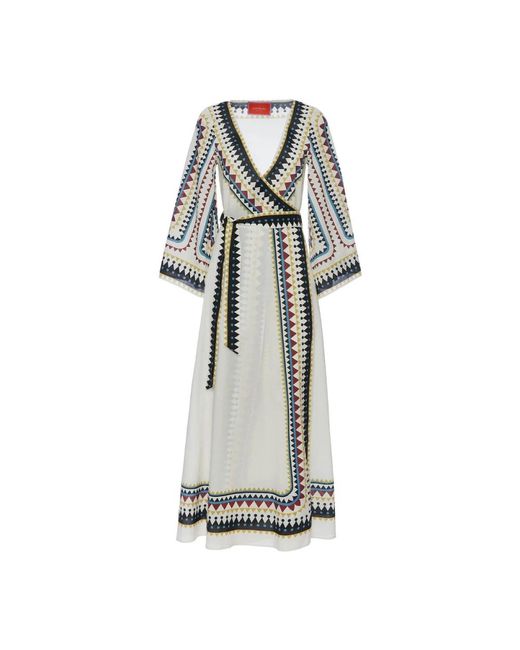 Wrap Dresses LaDoubleJ de color White