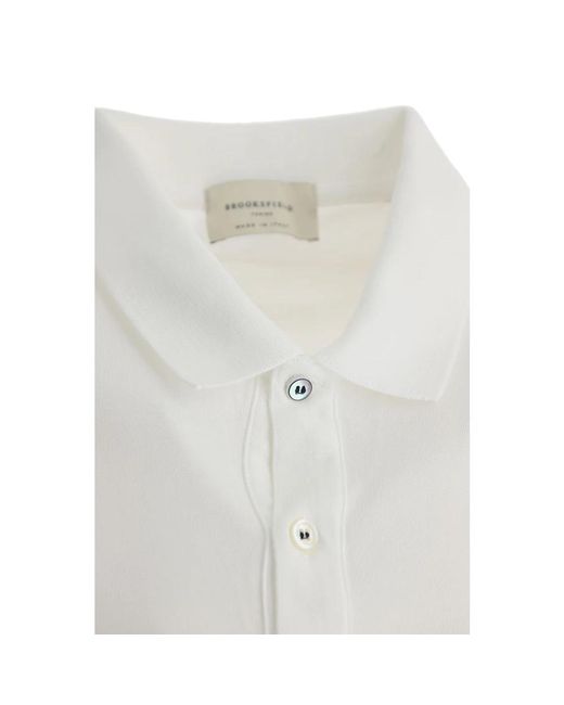 Brooksfield White Polo Shirts for men