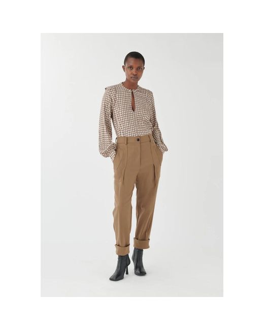 Dea Kudibal Overhemden ,Contemporary Viscose Crêpe Blouse in het Brown