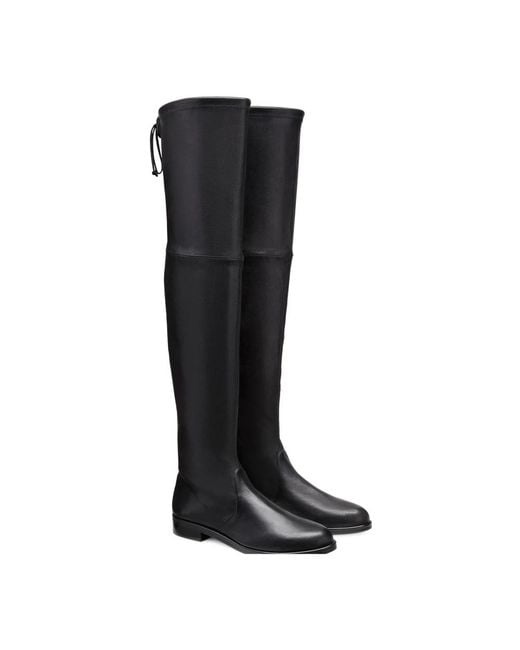 Over-Knee Boots di Stuart Weitzman in Black