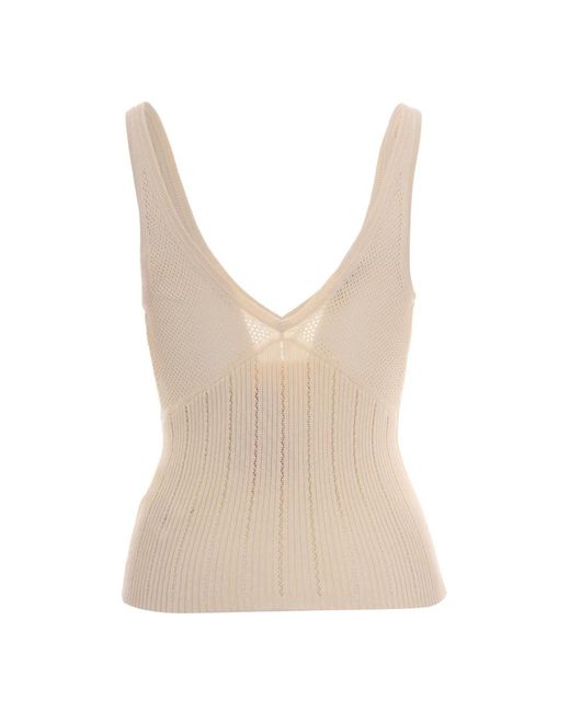Sessun Natural V-Neck Knitwear