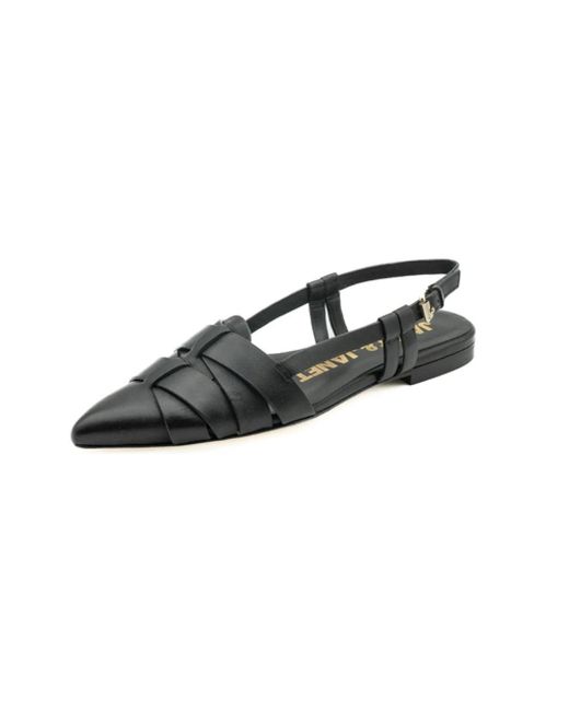 Flat Sandals Janet & Janet de color Black