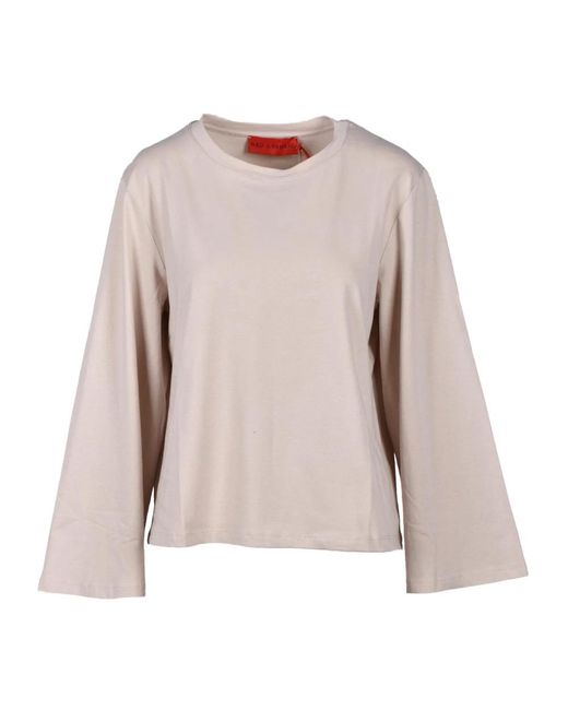 Long Sleeve Tops di Wild Cashmere in Brown