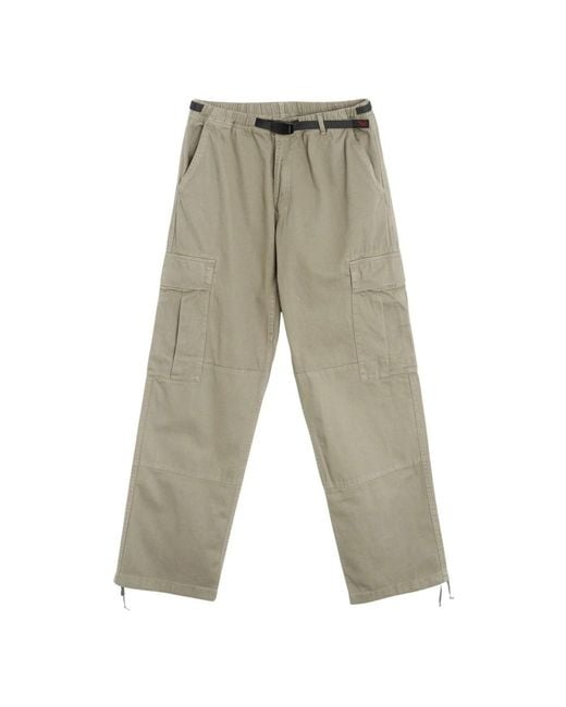 Gramicci Gray Straight Trousers for men