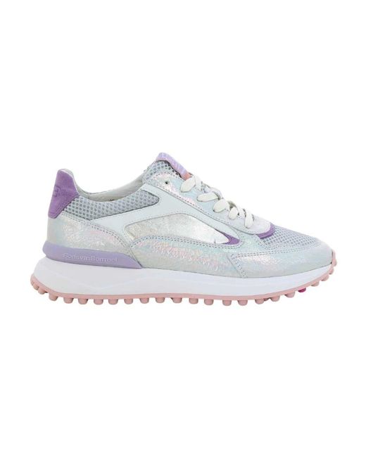Floris Van Bommel Blue Silberne Damenschuhe Sfw-10099