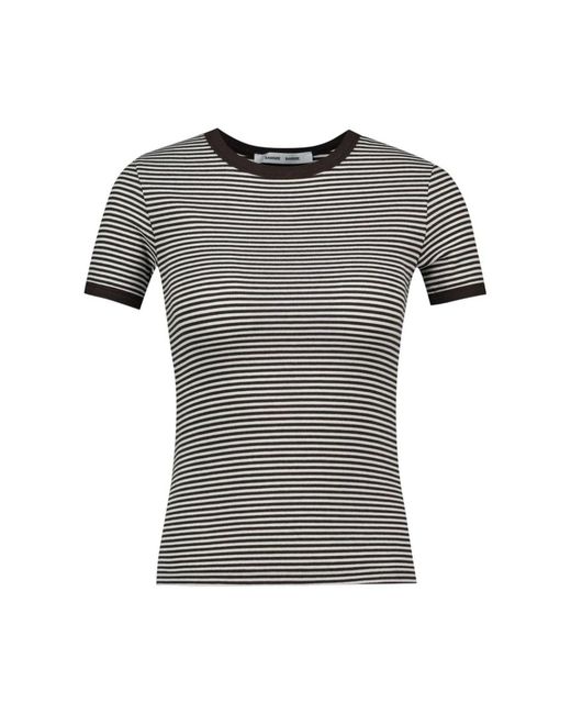 T-Shirts Samsøe & Samsøe de color Black