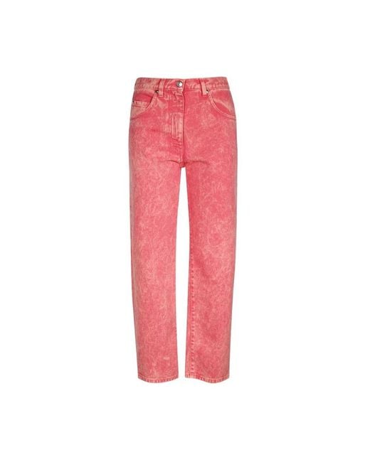 Straight Jeans MSGM en coloris Pink