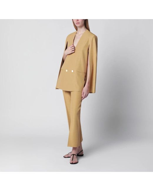Alberta Ferretti Natural Blazers