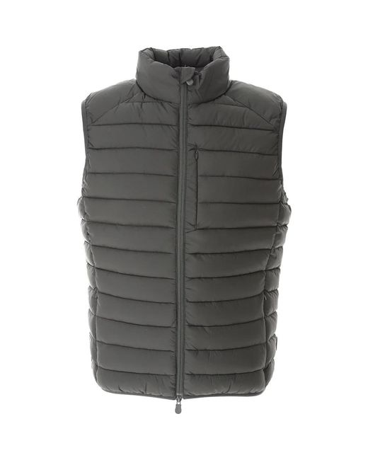 Save The Duck Gray Vests for men