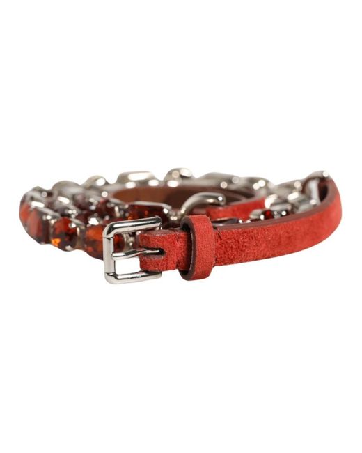 Belts Dolce & Gabbana de color Red