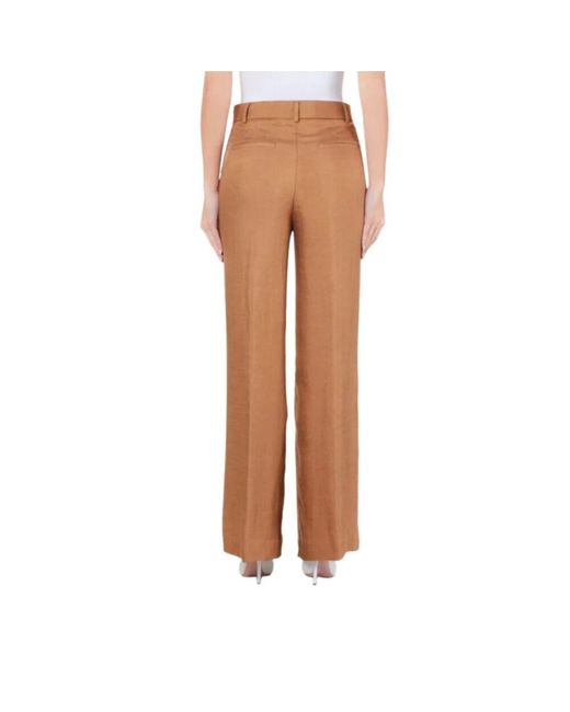 Wide Trousers Liu Jo de color Brown