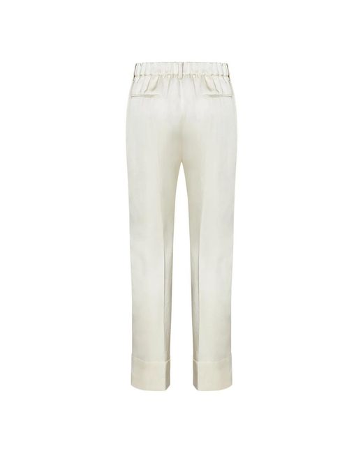 N°21 White Slim-Fit Trousers