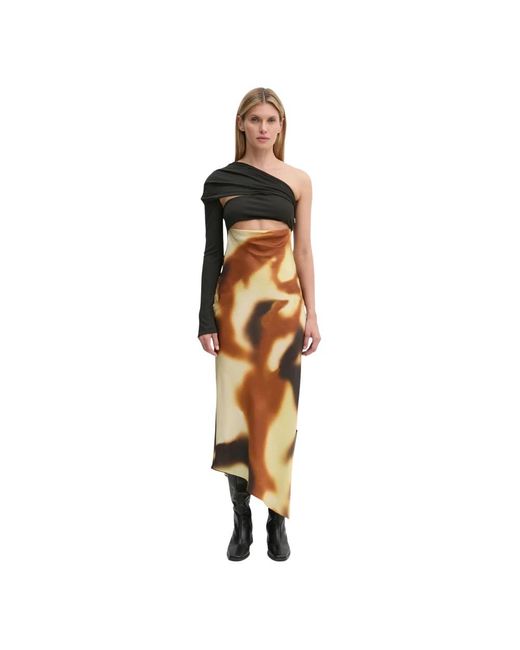Nanushka Eirah Jurk in het Metallic