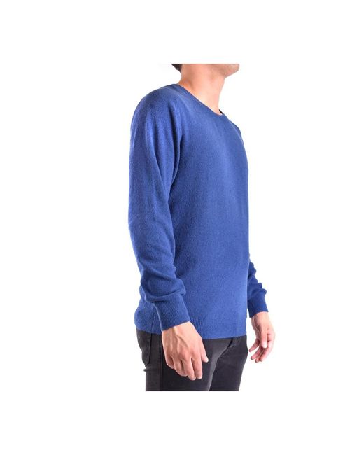 Drumohr Blue Round-Neck Knitwear for men