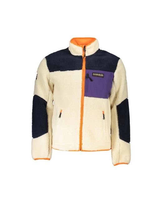 Napapijri Chique Groene Zip-Up Jas in het Blue voor heren