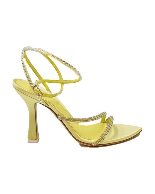 High Heel Sandals di 3Juin in Yellow