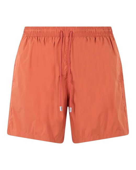 Fedeli Orange Beachwear for men
