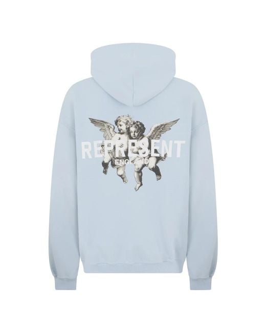 Represent Blue Hoodies for men