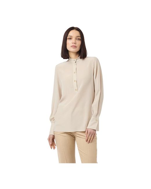 Eleventy White Blouses