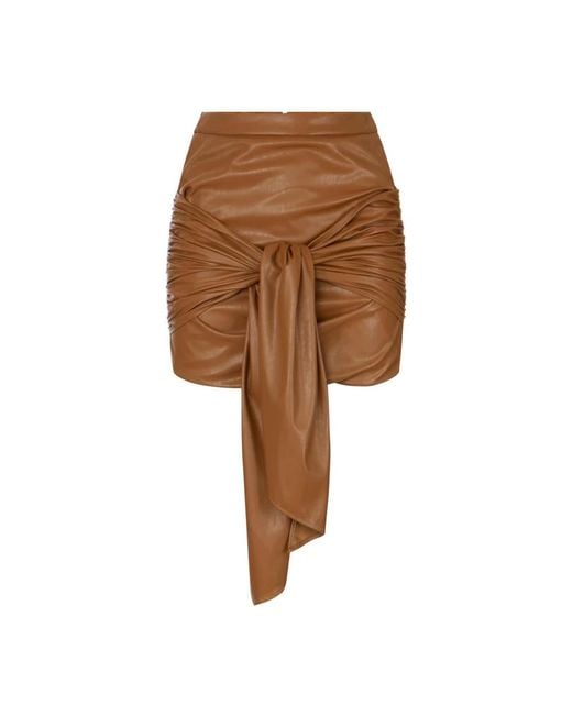Elisabetta Franchi Brown Short Skirts